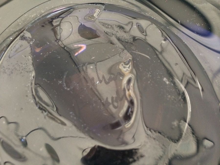 Large Purple Hand-Blown Glass Nesting Bowls - Each is Signed - Similar to Dale Chihuly  [Photo 14]