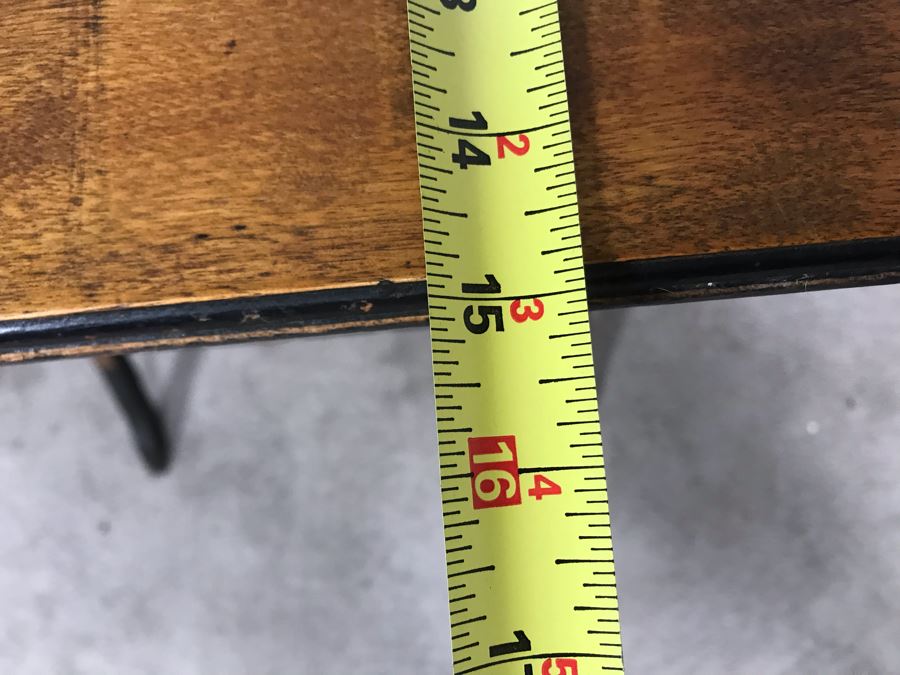 Antique Primitive Hand Painted Folding Table With Birds 30W X 15D X 28H [Photo 20]