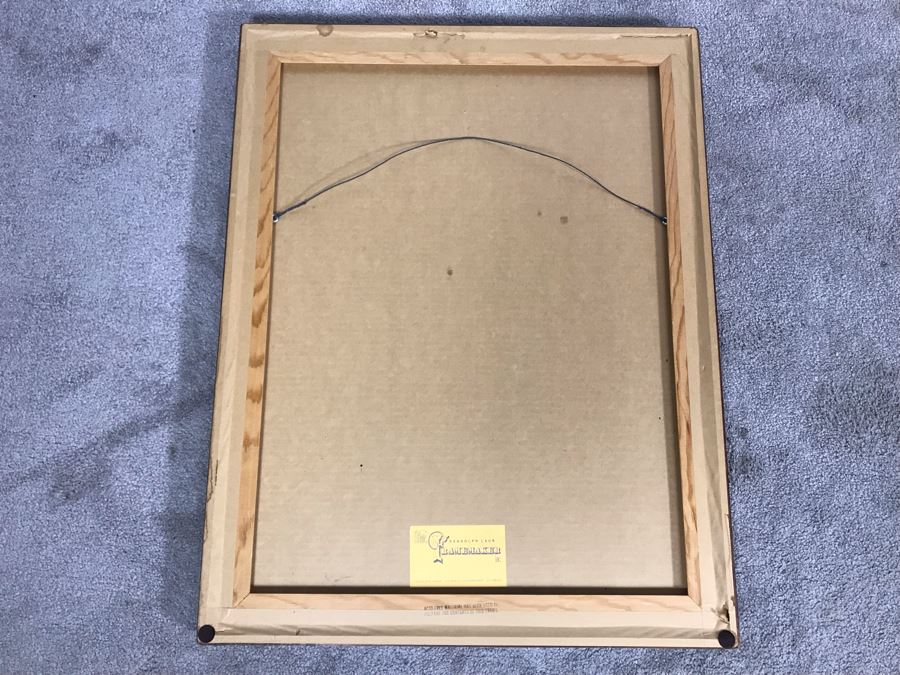 Hand Signed B. Haddock Goldfish Limited Edition Lithograph In Stunning Dovetail Wooden Frame 3 Of 35 - 16W X 22H [Photo 12]