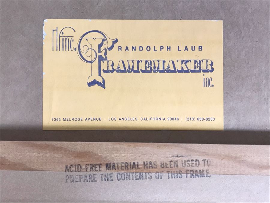 Hand Signed B. Haddock Goldfish Limited Edition Lithograph In Stunning Dovetail Wooden Frame 3 Of 35 - 16W X 22H [Photo 13]