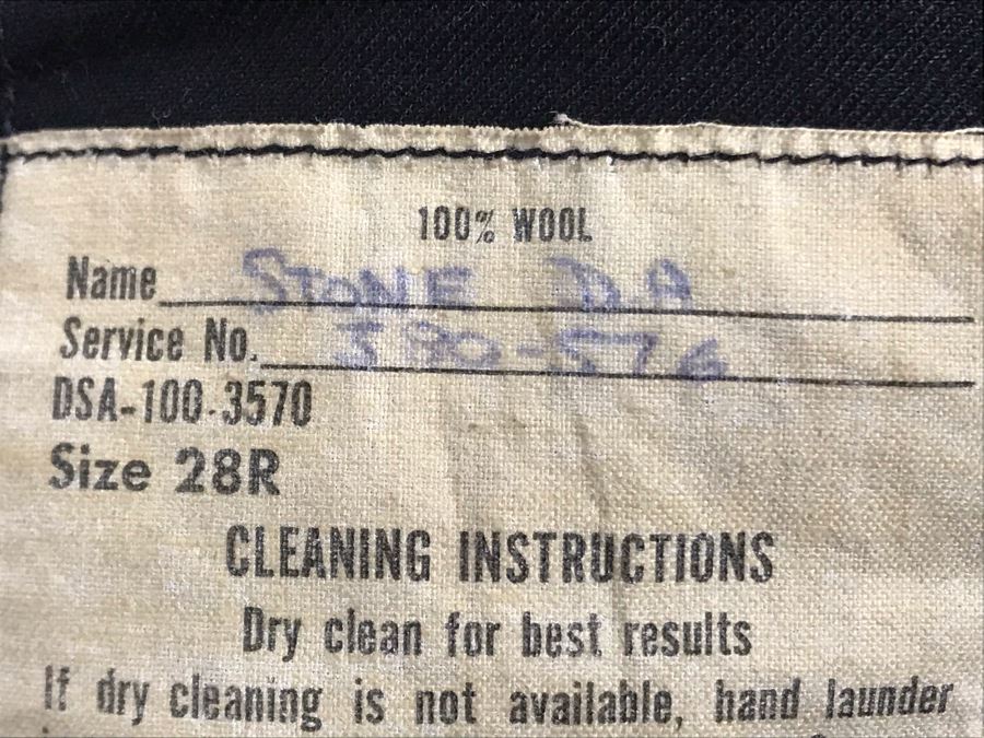 Old WWII NAVY Uniform U.S.S. Cheboygan County (LST-533), Name: Stone D.A., Service No. 380-576 [Photo 11]