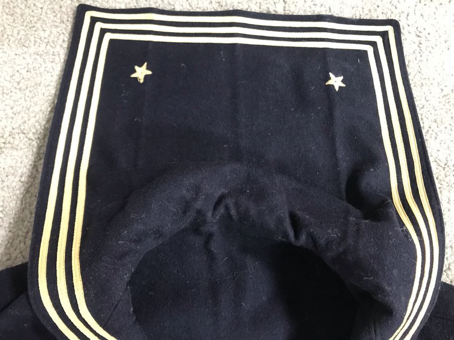 Old WWII NAVY Uniform U.S.S. Cheboygan County (LST-533), Name: Stone D.A., Service No. 380-576 [Photo 3]