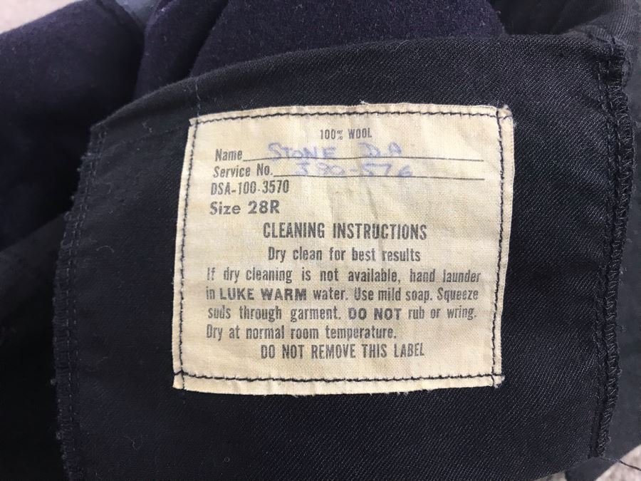 Old WWII NAVY Uniform U.S.S. Cheboygan County (LST-533), Name: Stone D.A., Service No. 380-576 [Photo 9]