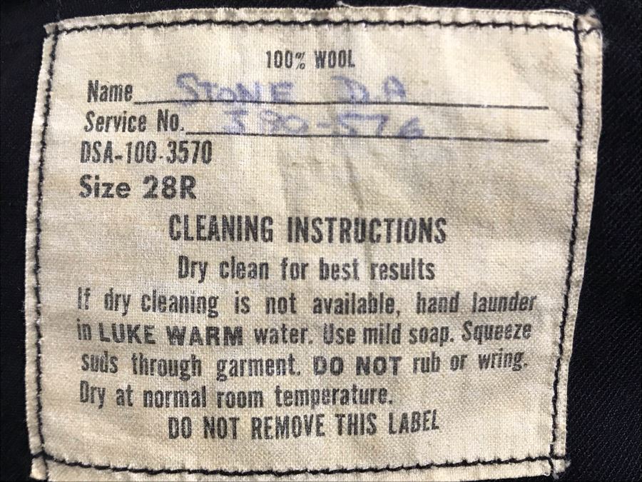 Old WWII NAVY Uniform U.S.S. Cheboygan County (LST-533), Name: Stone D.A., Service No. 380-576 [Photo 10]