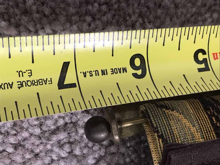 Tapestry Wine / Magazine Holder With Brass Hardware By Corona Decor Co 48L X 7W [Photo 10]