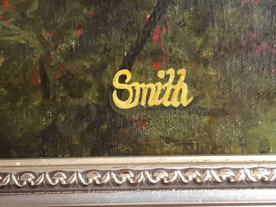 Original Framed Oil Painting Signed Smith 24 X 18 [Photo 7]