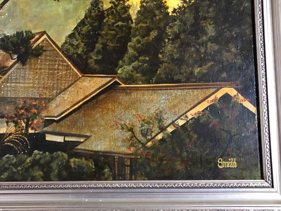 Original Framed Oil Painting Signed Smith 24 X 18 [Photo 5]