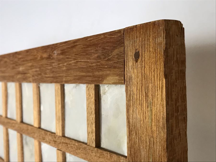 2-Panel Wooden Organic Shell Screen 48W X 72H [Photo 8]