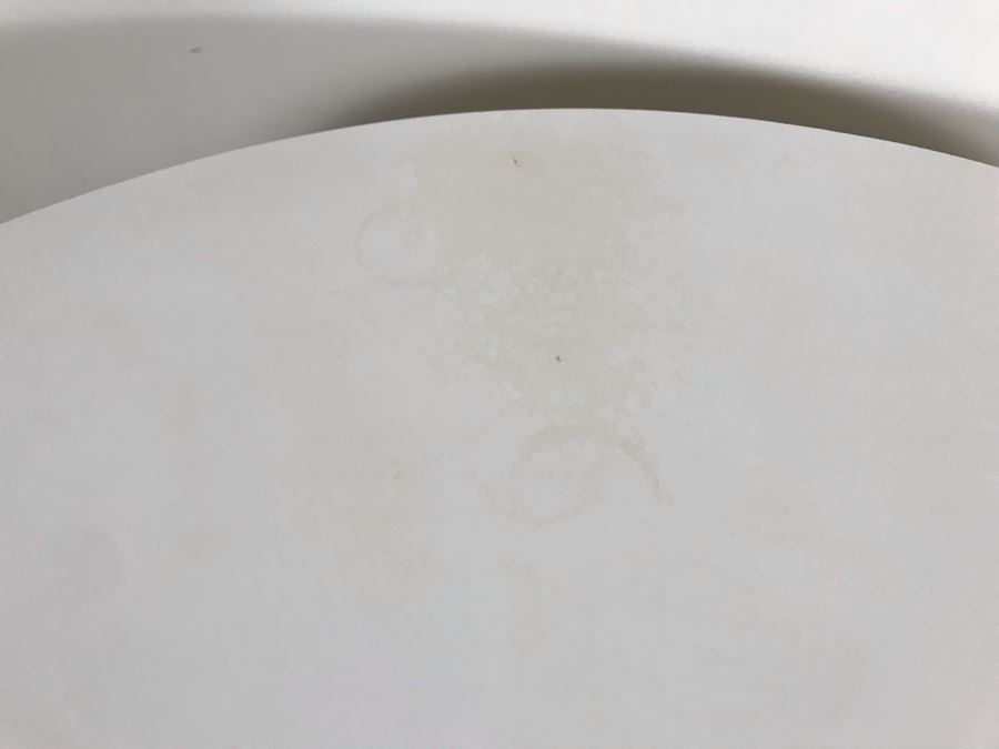 Mid-Century Modern 1960s White Tulip Table By Burke, Inc 41R X 25.5H [Photo 14]