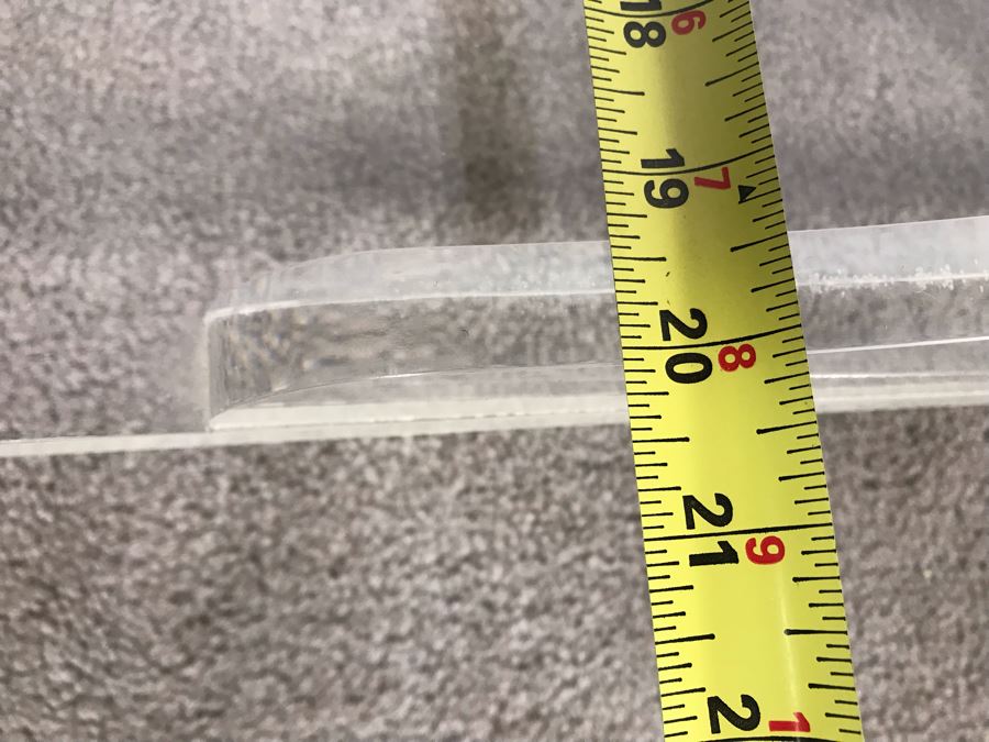 Custom Mid-Century Modern Lucite Rolling Cart With Handle 32W X 20D X 31H [Photo 10]