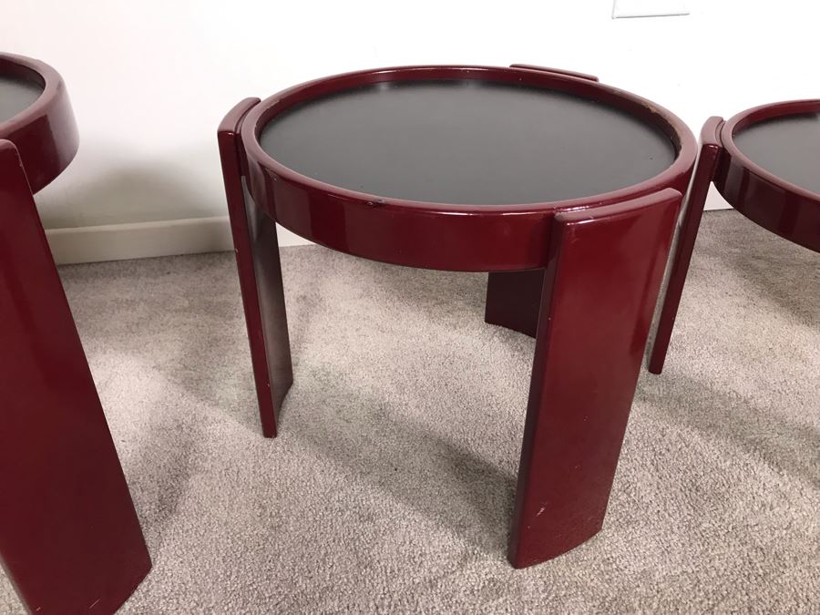 Cassina Italy Gianfranco Frattini Nesting Stacking Tables Mid-Century Modern - Four Tables [Photo 8]