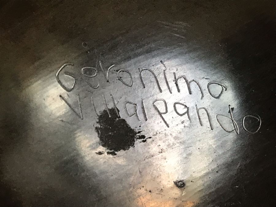 Signed Native American Black Pottery By Geronimo Villalpando (Jeronimo) 7W X 5H [Photo 11]