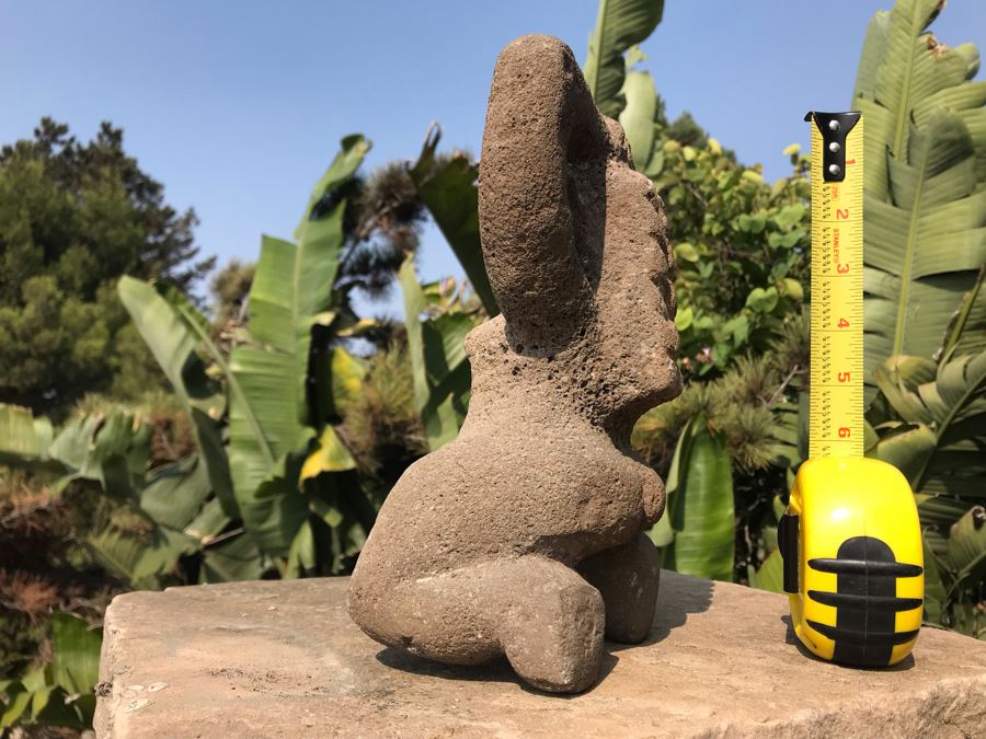 Pre-Columbian Costa Rican Hand Carved Stone Fertility Idol Sculpture 9W X 5D X 9H [Photo 10]