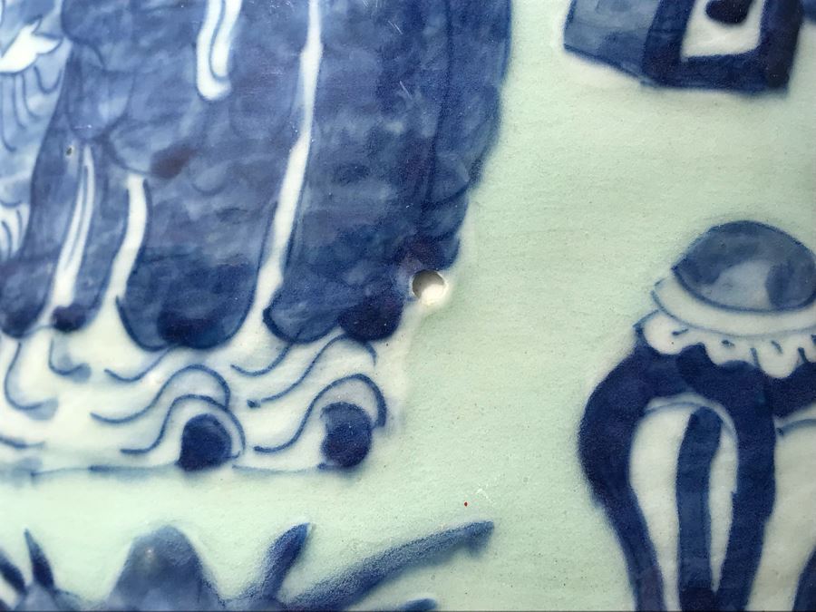 Large Antique Chinese Porcelain Jar Collected In Beijing China Crafted In Reign Of The Ch'ing Dynasty Emperor T'ung Chih (1861-1875) 17H X 9W [Photo 11]