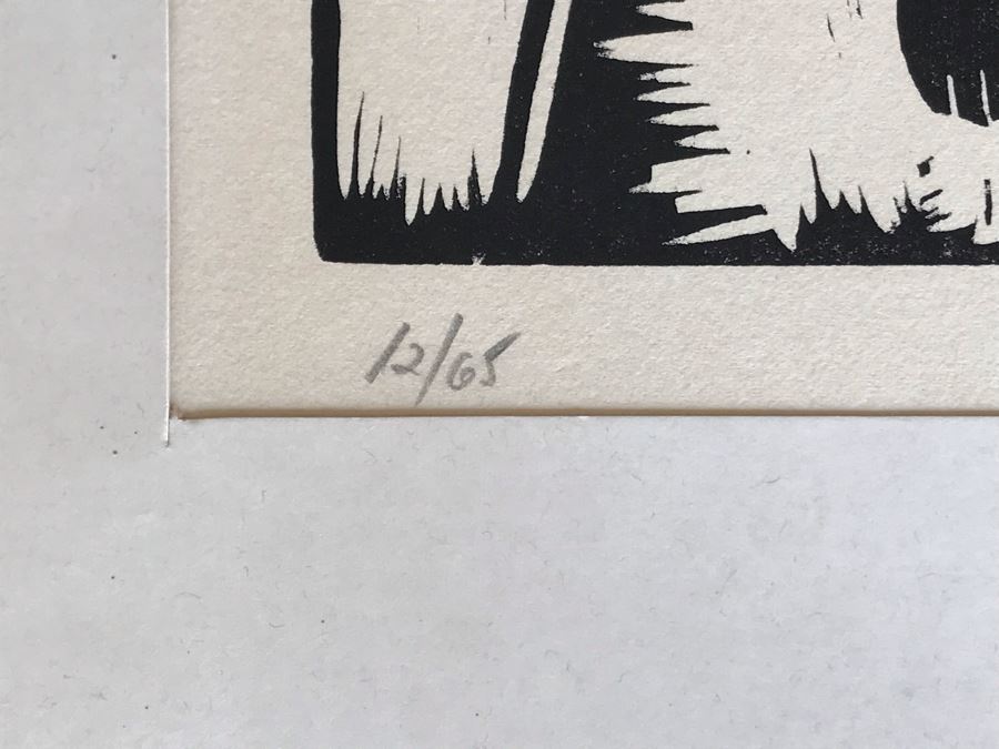 Reuven Rubin (1893-1974) Rare Original Set Of Six Out Of Print Wood Cuts 13 X 11 Individually Hand Signed With Presentation Box And Large Flyer 12 Of 65 (One Of Israel's Top Artists) [Photo 31]