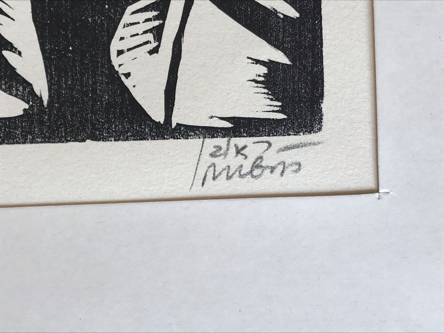 Reuven Rubin (1893-1974) Rare Original Set Of Six Out Of Print Wood Cuts 13 X 11 Individually Hand Signed With Presentation Box And Large Flyer 12 Of 65 (One Of Israel's Top Artists) [Photo 36]