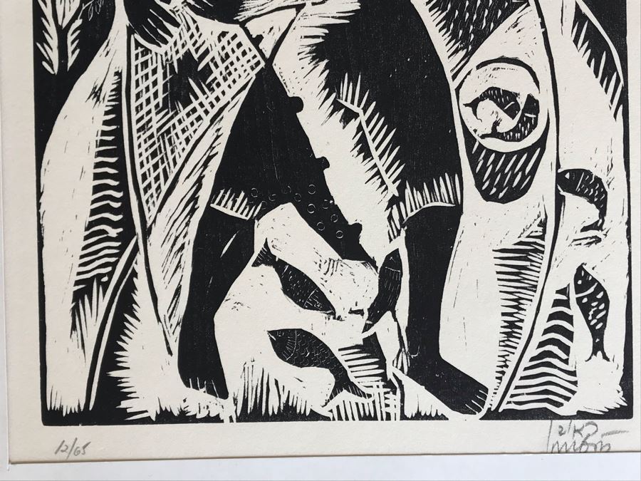 Reuven Rubin (1893-1974) Rare Original Set Of Six Out Of Print Wood Cuts 13 X 11 Individually Hand Signed With Presentation Box And Large Flyer 12 Of 65 (One Of Israel's Top Artists) [Photo 29]