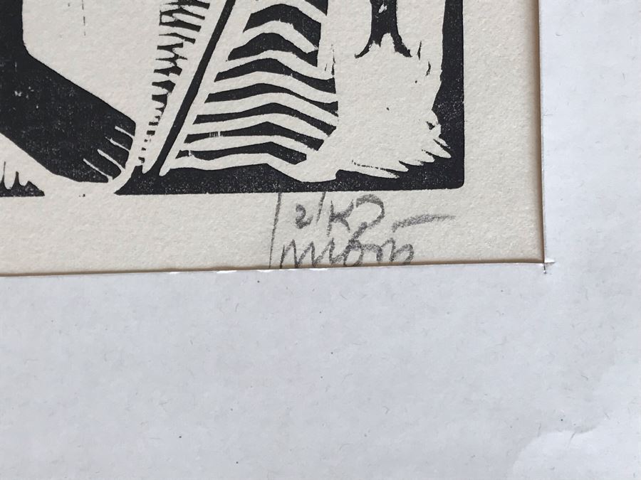 Reuven Rubin (1893-1974) Rare Original Set Of Six Out Of Print Wood Cuts 13 X 11 Individually Hand Signed With Presentation Box And Large Flyer 12 Of 65 (One Of Israel's Top Artists) [Photo 30]