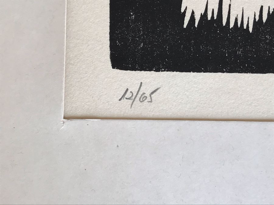 Reuven Rubin (1893-1974) Rare Original Set Of Six Out Of Print Wood Cuts 13 X 11 Individually Hand Signed With Presentation Box And Large Flyer 12 Of 65 (One Of Israel's Top Artists) [Photo 26]