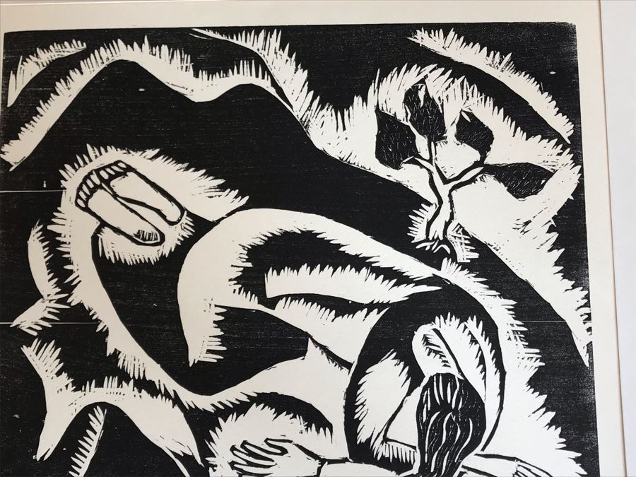 Reuven Rubin (1893-1974) Rare Original Set Of Six Out Of Print Wood Cuts 13 X 11 Individually Hand Signed With Presentation Box And Large Flyer 12 Of 65 (One Of Israel's Top Artists) [Photo 46]