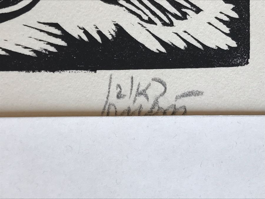 Reuven Rubin (1893-1974) Rare Original Set Of Six Out Of Print Wood Cuts 13 X 11 Individually Hand Signed With Presentation Box And Large Flyer 12 Of 65 (One Of Israel's Top Artists) [Photo 47]