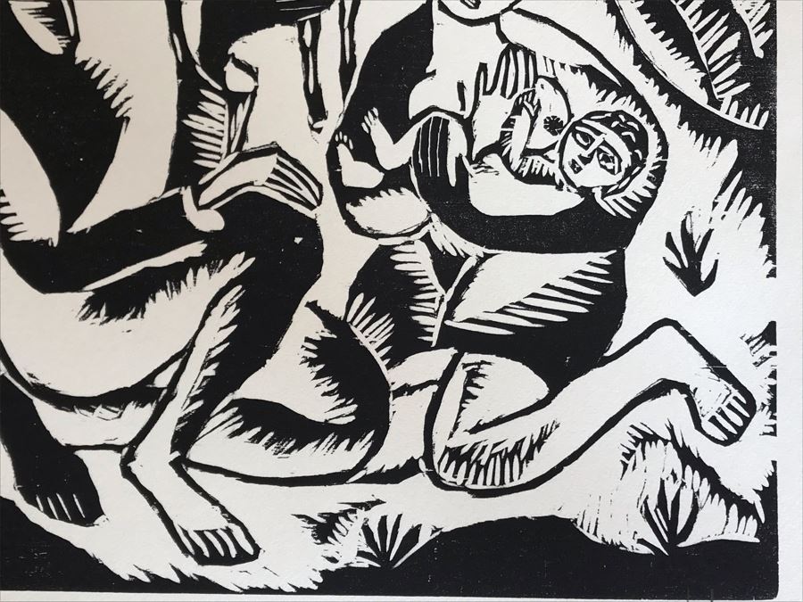 Reuven Rubin (1893-1974) Rare Original Set Of Six Out Of Print Wood Cuts 13 X 11 Individually Hand Signed With Presentation Box And Large Flyer 12 Of 65 (One Of Israel's Top Artists) [Photo 41]