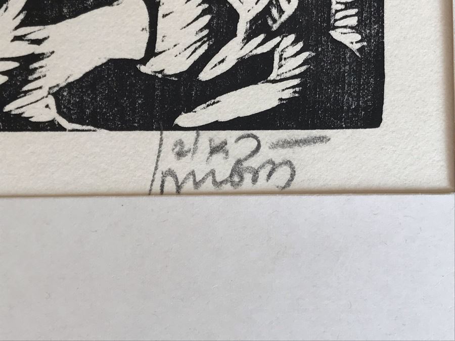 Reuven Rubin (1893-1974) Rare Original Set Of Six Out Of Print Wood Cuts 13 X 11 Individually Hand Signed With Presentation Box And Large Flyer 12 Of 65 (One Of Israel's Top Artists) [Photo 19]