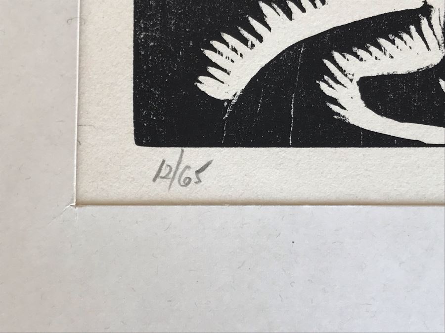 Reuven Rubin (1893-1974) Rare Original Set Of Six Out Of Print Wood Cuts 13 X 11 Individually Hand Signed With Presentation Box And Large Flyer 12 Of 65 (One Of Israel's Top Artists) [Photo 20]