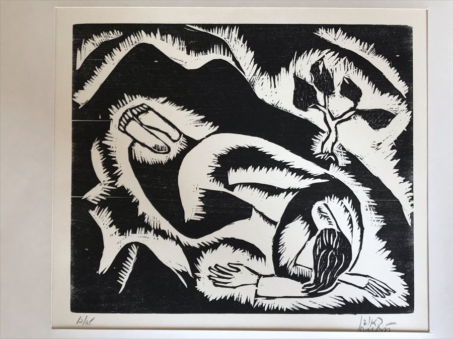 Reuven Rubin (1893-1974) Rare Original Set Of Six Out Of Print Wood Cuts 13 X 11 Individually Hand Signed With Presentation Box And Large Flyer 12 Of 65 (One Of Israel's Top Artists) [Photo 44]