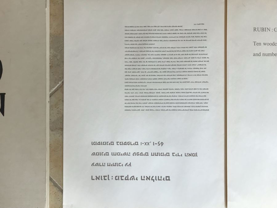 Reuven Rubin (1893-1974) Rare Original Set Of Six Out Of Print Wood Cuts 13 X 11 Individually Hand Signed With Presentation Box And Large Flyer 12 Of 65 (One Of Israel's Top Artists) [Photo 16]