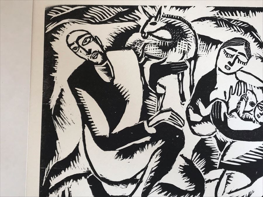 Reuven Rubin (1893-1974) Rare Original Set Of Six Out Of Print Wood Cuts 13 X 11 Individually Hand Signed With Presentation Box And Large Flyer 12 Of 65 (One Of Israel's Top Artists) [Photo 39]