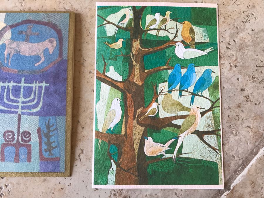 Pair Of Hand Signed Ruth Osgood Greeting Cards And Ruth Osgood Artist Flyer From Cowie Galleries In L.A. [Photo 6]