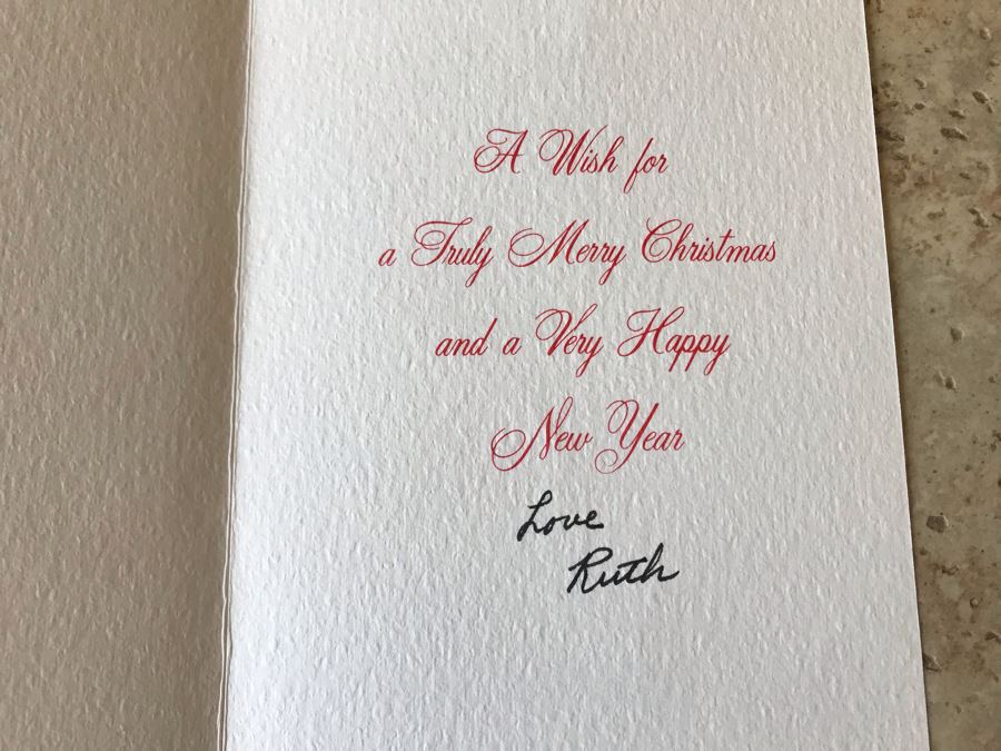 Pair Of Hand Signed Ruth Osgood Greeting Cards And Ruth Osgood Artist Flyer From Cowie Galleries In L.A. [Photo 8]
