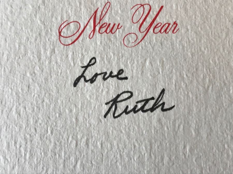Pair Of Hand Signed Ruth Osgood Greeting Cards And Ruth Osgood Artist Flyer From Cowie Galleries In L.A. [Photo 9]