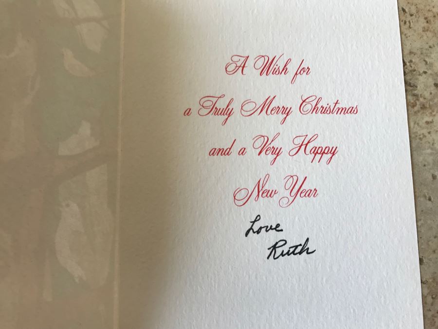 Pair Of Hand Signed Ruth Osgood Greeting Cards And Ruth Osgood Artist Flyer From Cowie Galleries In L.A. [Photo 7]