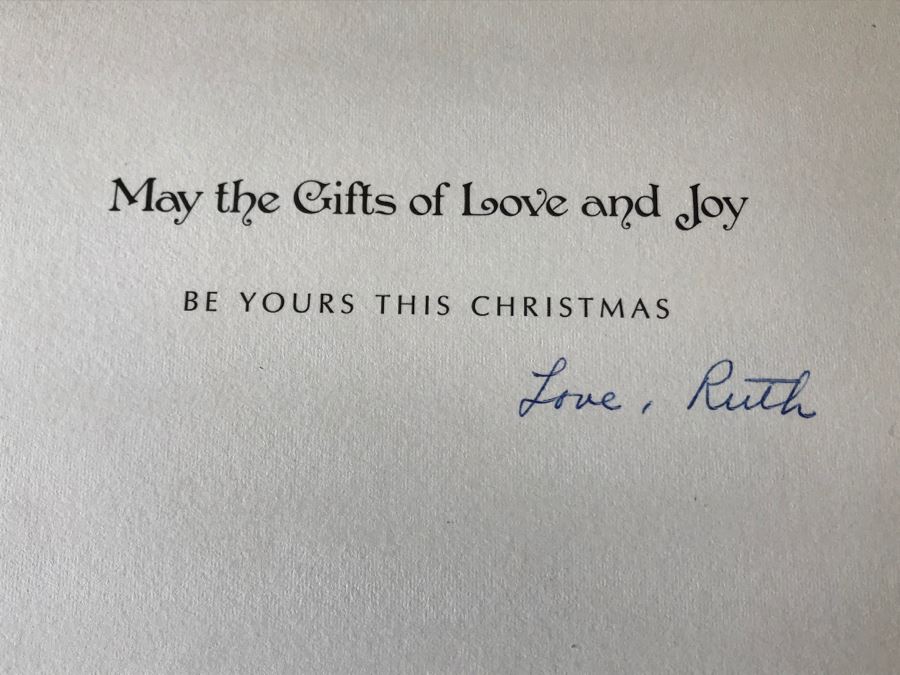 Pair Of Hand Signed Ruth Osgood Greeting Cards And Ruth Osgood Artist Flyer From Cowie Galleries In L.A. [Photo 12]