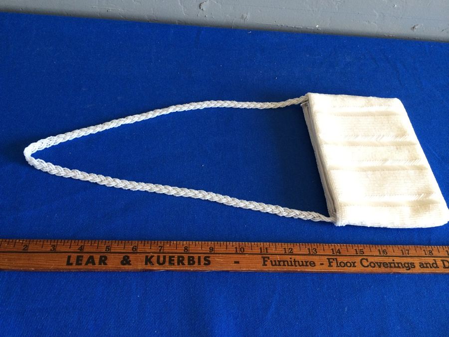 Vintage White Beaded Purse Clutch - Hong Kong [Photo 2]