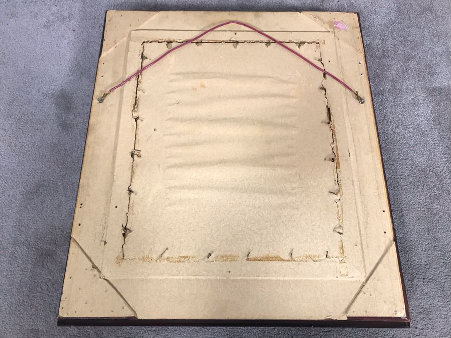 Original Guillermo Ciro Rodriguez (1889-1959) Oil Painting On Board In Stunning Frame 15 X 18 [Photo 15]