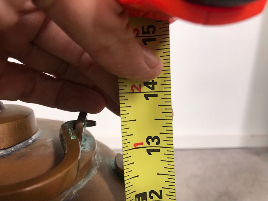 Vintage Copper Tiffin 3 Tier Turkish Lunch Box Beehive Shape Signed Mehmet Erdin Turkey 9W X 14H [Photo 18]