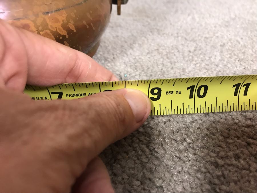 Vintage Copper Tiffin 3 Tier Turkish Lunch Box Beehive Shape Signed Mehmet Erdin Turkey 9W X 14H [Photo 17]