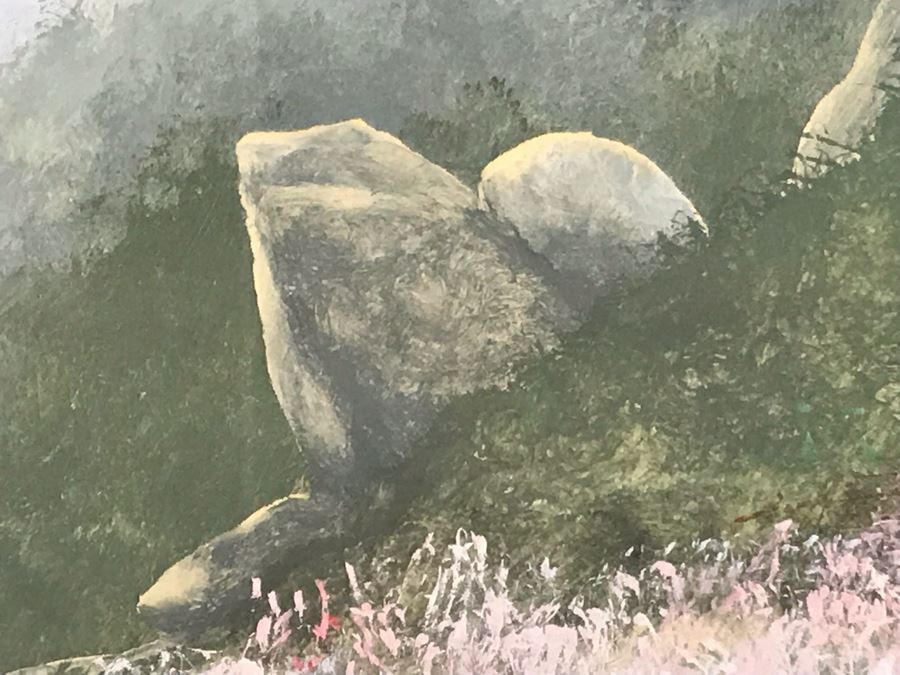 Original Miguel Dominguez Fine Art Watercolor Painting Titled 'Summer Color' Carmel, CA Landscape Painting 14 X 10 [Photo 6]