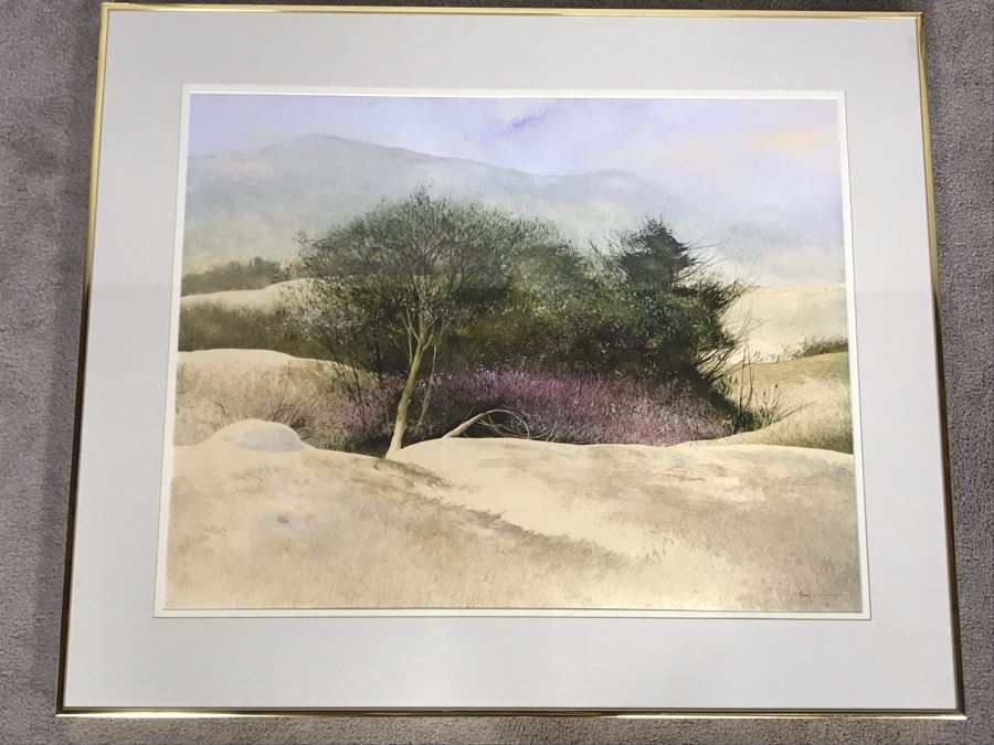 Original Miguel Dominguez Fine Art Framed Watercolor Painting Titled ...