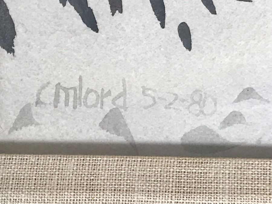 Original Carolyn Marie Lord Fine Art Framed Watercolor Painting From Carmel, CA 22 X 15 [Photo 8]