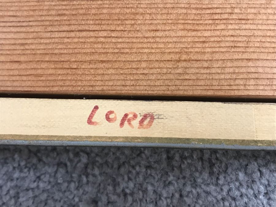 Carolyn Marie Lord Fine Art Framed Watercolor Painting From Fireside Gallery Of Carmel, CA 15.5 X 22.5 [Photo 13]