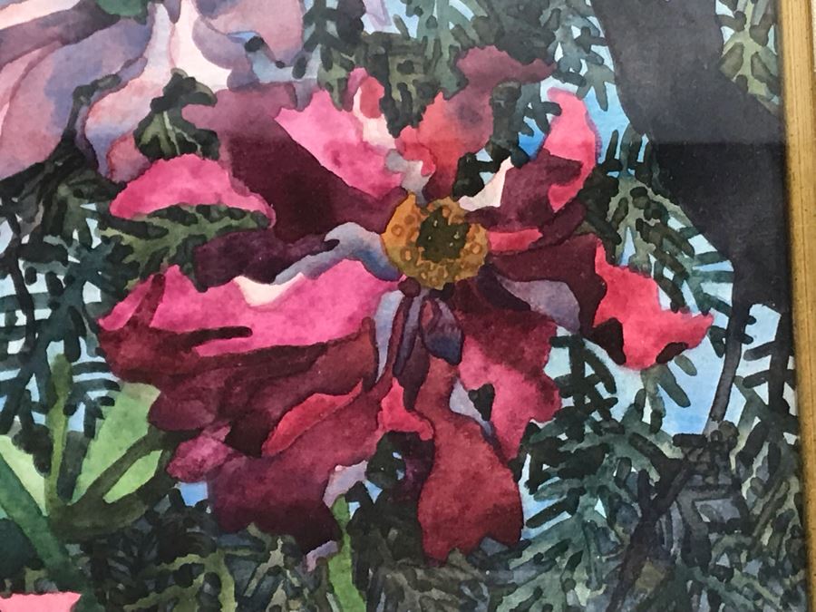 Carolyn Marie Lord Fine Art Framed Watercolor Painting From Fireside Gallery Of Carmel, CA 15.5 X 22.5 [Photo 8]