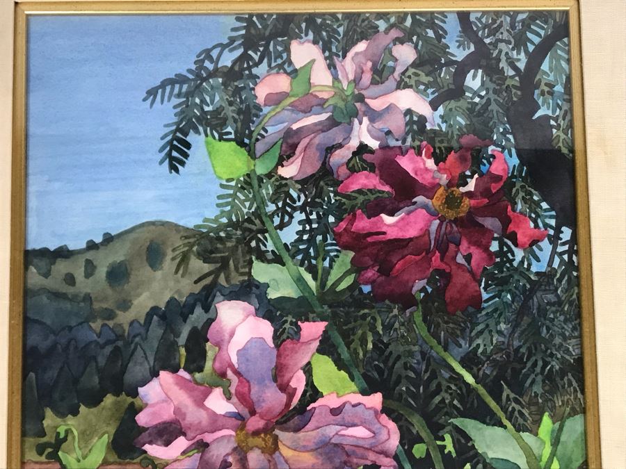 Carolyn Marie Lord Fine Art Framed Watercolor Painting From Fireside Gallery Of Carmel, CA 15.5 X 22.5 [Photo 5]