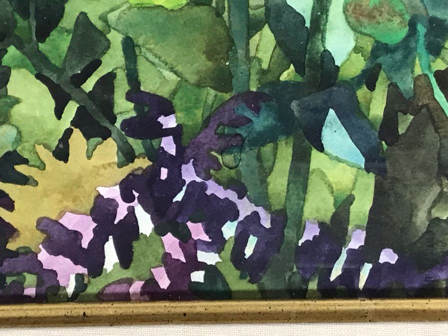 Carolyn Marie Lord Fine Art Framed Watercolor Painting From Fireside Gallery Of Carmel, CA 15.5 X 22.5 [Photo 9]