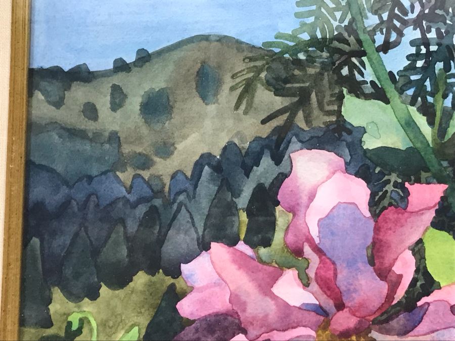 Carolyn Marie Lord Fine Art Framed Watercolor Painting From Fireside Gallery Of Carmel, CA 15.5 X 22.5 [Photo 6]