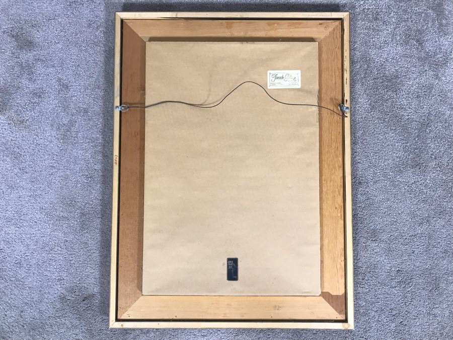 Carolyn Marie Lord Fine Art Framed Watercolor Painting From Fireside Gallery Of Carmel, CA 15.5 X 22.5 [Photo 10]