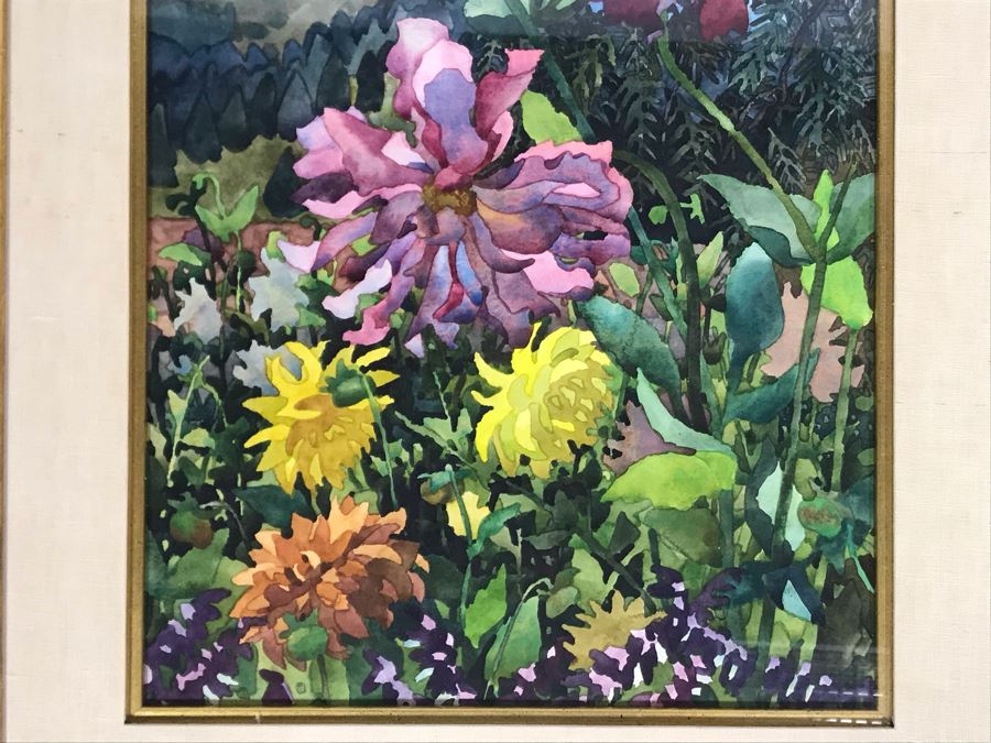 Carolyn Marie Lord Fine Art Framed Watercolor Painting From Fireside Gallery Of Carmel, CA 15.5 X 22.5 [Photo 3]